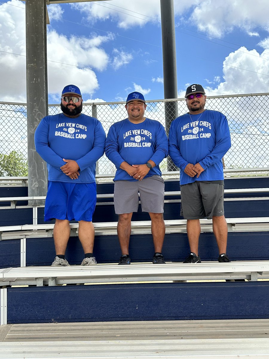 Had a great time at Lake View Chief Baseball Camp 2024!! Thanks coaches for helping <a href="/RaiderRed8/">Pete Cortez</a> <a href="/CoachRivero/">Max Rivero</a>  @serg32_ <a href="/amybcortez/">Amy Cortez</a> and thanks Angelo Plumbing Supplies Inc. for sponsoring our camp shirts!! Always a great day to be a Chief!! Let’s GOOOO!!!
<a href="/LVABoosters/">SA LV Athl. Booster Club</a>
