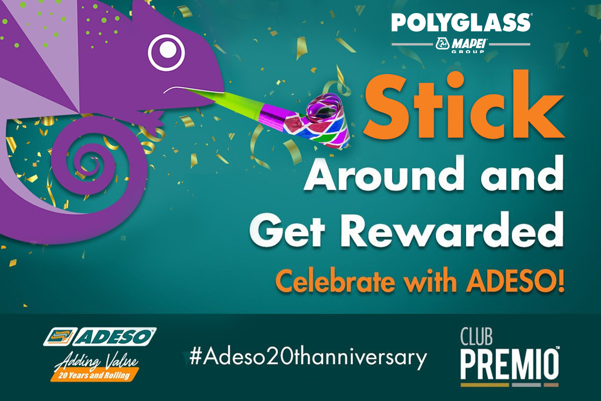 johnflbea's tweet image. Polyglass ADESO® 20th Anniversary Contest!
Enter for a chance to win 20 ADESO rolls of your choice. The contest ends on June 30th. #Polyglass
Learn how to win! flbea.com/polyglass-ades…