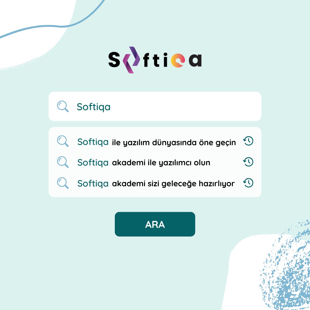 softiqaa's tweet image. Softiqa Akademi ile yazılım olmanın ayrıcalıkları!
#SoftiqaAkademi #NetCoreDeveloper #YazılımEğitimi #KayıtZamanı #OnlineEğitim #KariyerFırsatları