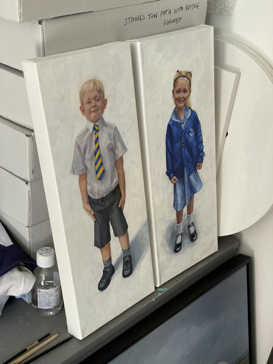 rodneykingston's tweet photo. ‘First day of school’ portraits. Commissions available now! Secure one of ten slots for 2024 with a £50 deposit. https://t.co/95uKZGJp6W
