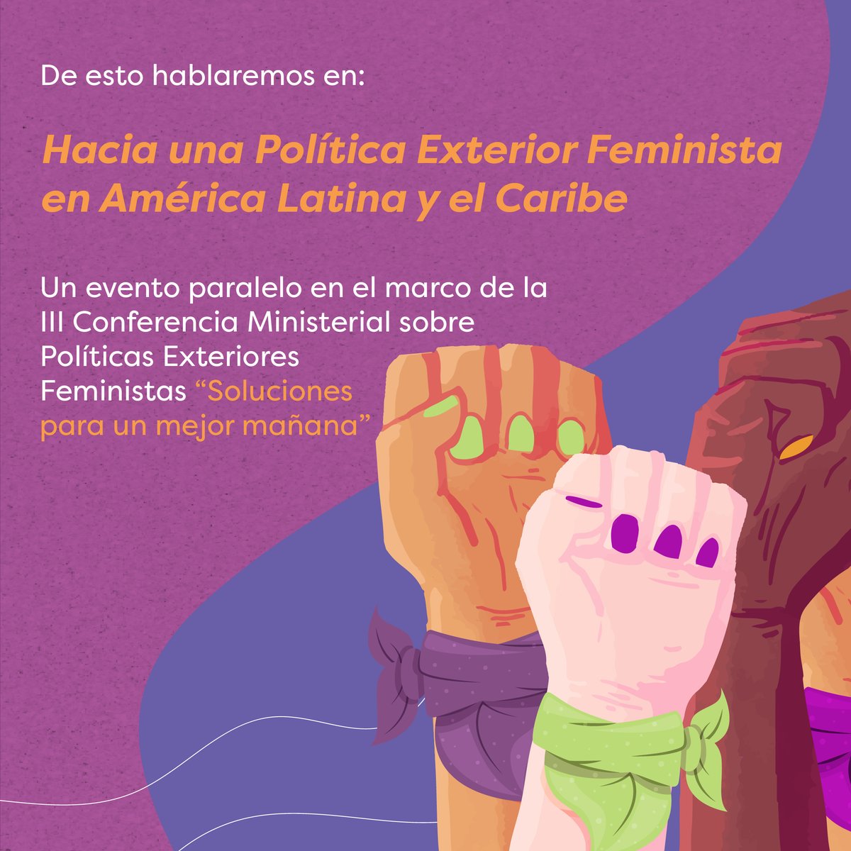 ompef_mx's tweet image. Súmate a la conversación sobre la #PolíticaExteriorFeminista (#PEF) que queremos en América Latina y El Caribe. 
Evento paralelo en el marco de la III Conferencia Ministerial sobre Políticas Exteriores Feministas
Martes 2/07
9 - 17 h (Central) 
Abrimos 🧵