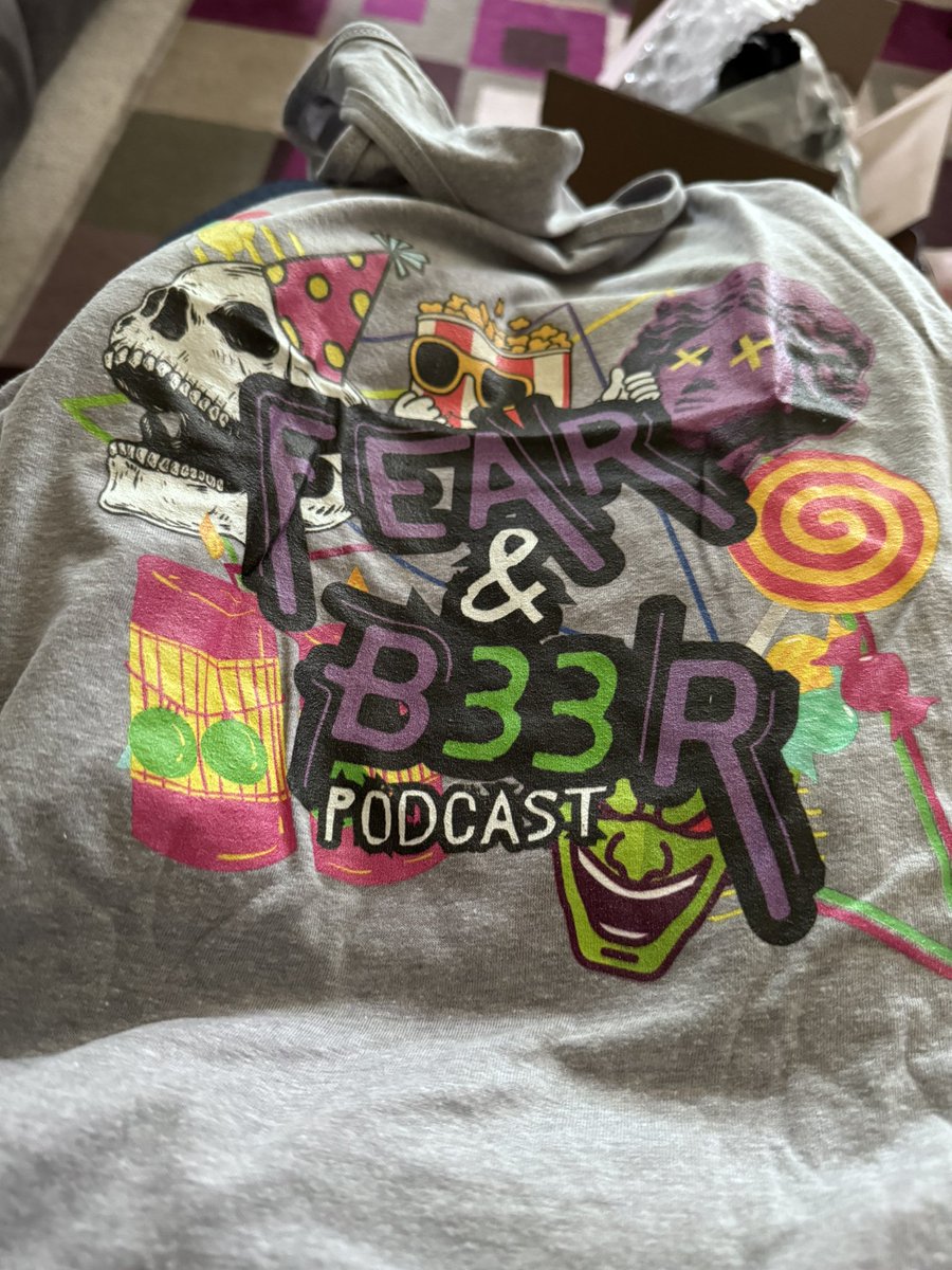 Got my shirts today. They’re awesome! Can’t wait to wear this for #hhn33 <a href="/fearandbeerpod/">Fear and Beer: A Halloween Horror Nights Podcast</a>