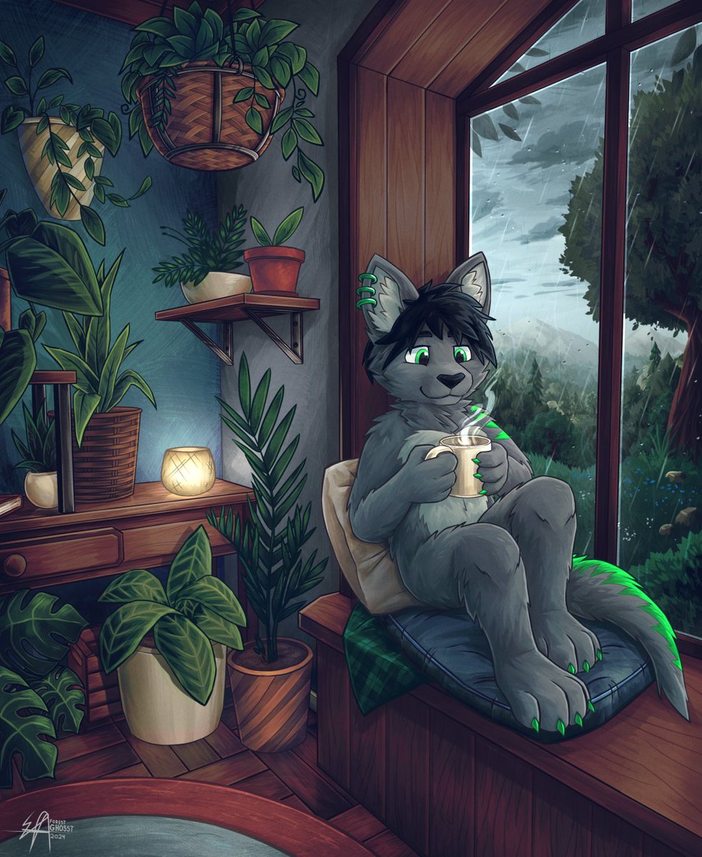 It's cozy inside 🪴 - Commission for Hectic