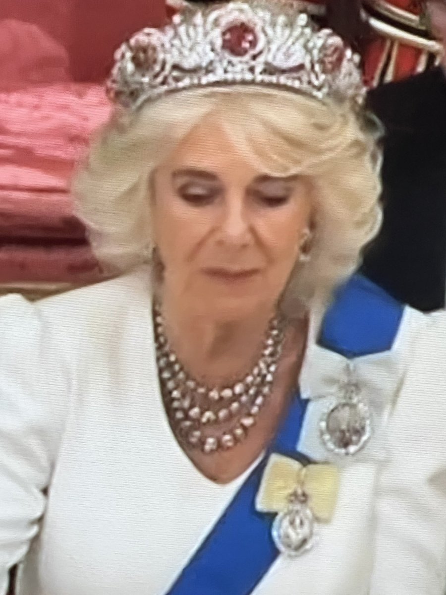 Could that be HM The Queen wearing The King’s new Family Order?  The ribbon is similar to King George V’s. But the Order is now more environmentally friendly. Grander too. Continuity with a dynastically contemporary twist. Enchanting #royalfamily #japan