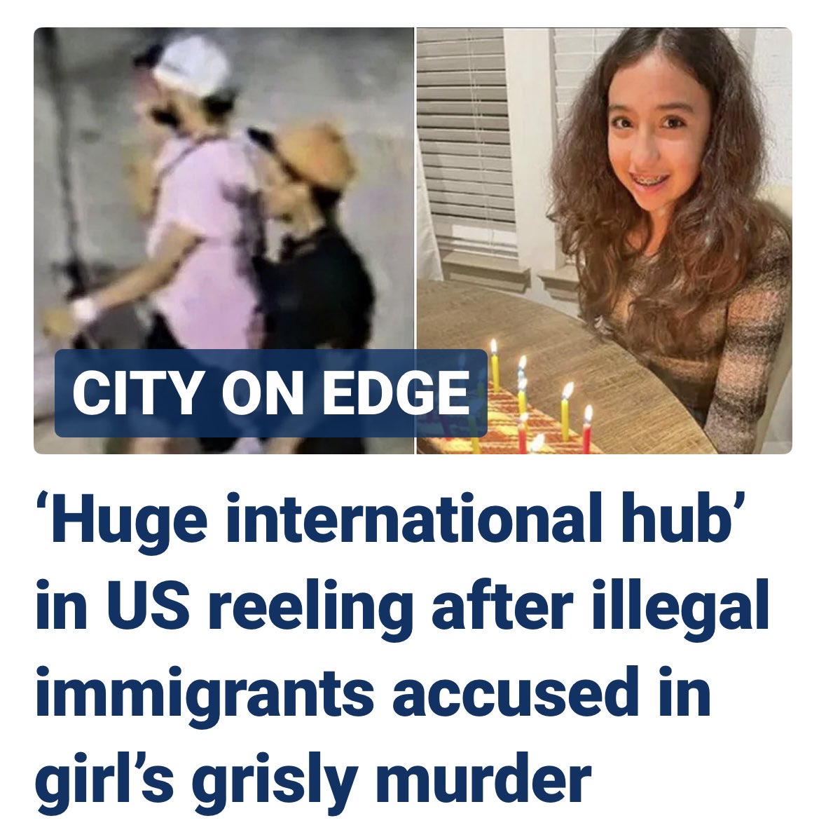 This is Jocelyn Nungary ⁦<a href="/JoeBiden/">Joe Biden</a>⁩. Look at this precious 12 year old girl who was kidnapped,bound, raped, murdered &amp; thrown in a bayou here in Houston Texas by illegal aliens. You, <a href="/KamalaHarris/">Kamala Harris</a>⁩ &amp; ⁦<a href="/AliMayorkas/">Alejandro Mayorkas</a>⁩ have her blood on your hands. Y’all did this.