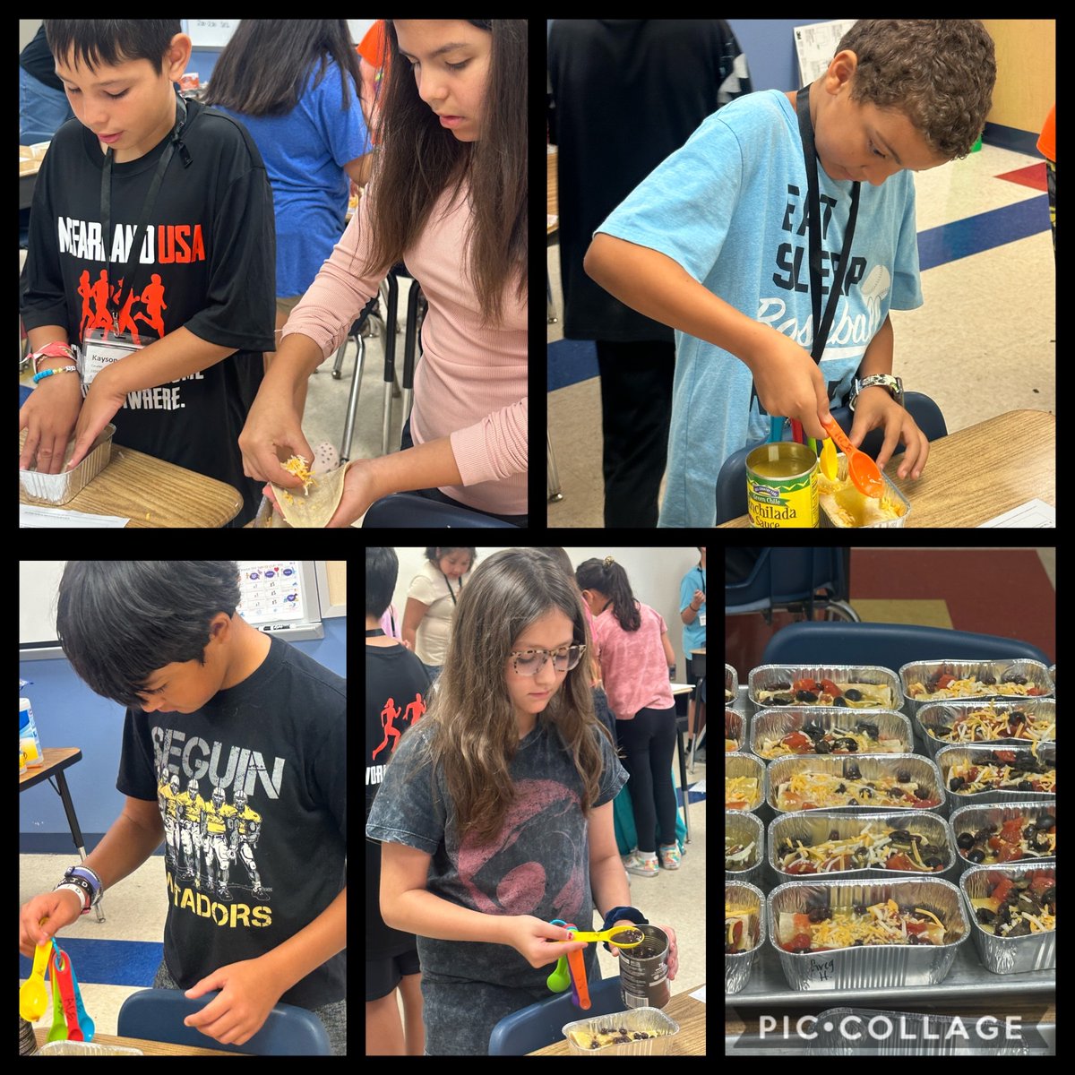 Yummy homemade enchiladas…that’s what’s for dinner in Mrs. Lawhorn’s class this summer!   Bringing reading, math, and more to the kitchen = chef’s kiss!  Add “proud chefs” to these scholars’ resume! <a href="/SeguinISD/">Seguin ISD</a>