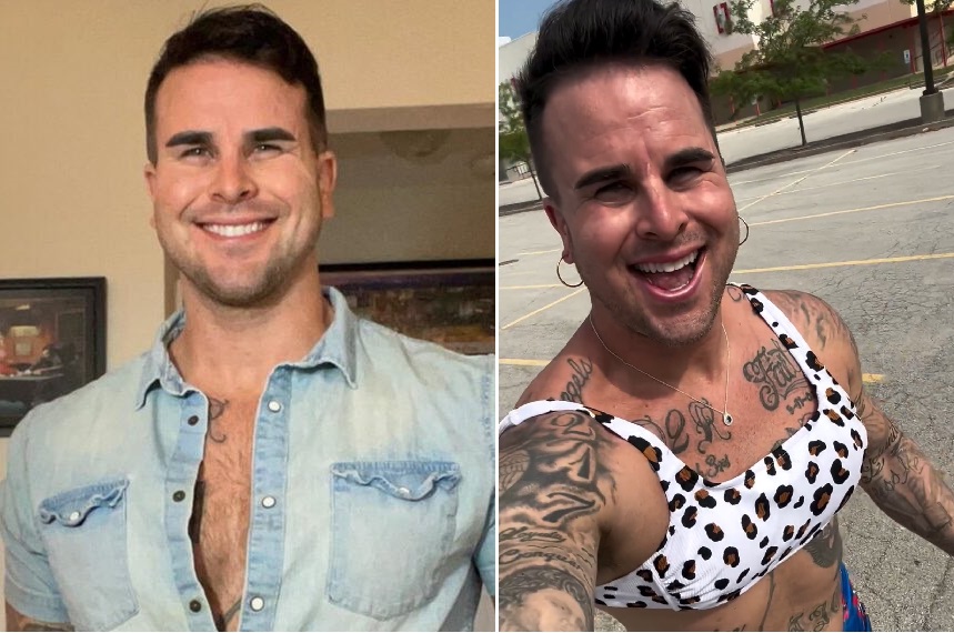 benoitm_mtl's tweet photo. La vedette de «Bachelorette», Josh Seiter, est devenue trans plus tôt cette année. #rendormezvous #nouvellenormalité

Selon lui, ceux qui se moquent de sa nouvelle apparence sont juste jaloux. 🙄😬

Voici ses photos avant et après.  🫣😳 https://t.co/p1MP3zH6fz