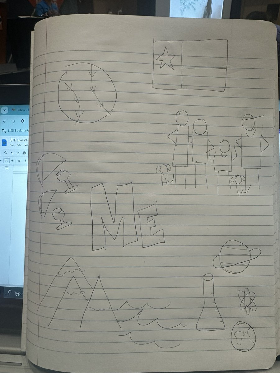 MrsPasteka's tweet photo. Sketch notes @ISTEofficial @manuelherrera33 https://t.co/AjYJqGYqOC