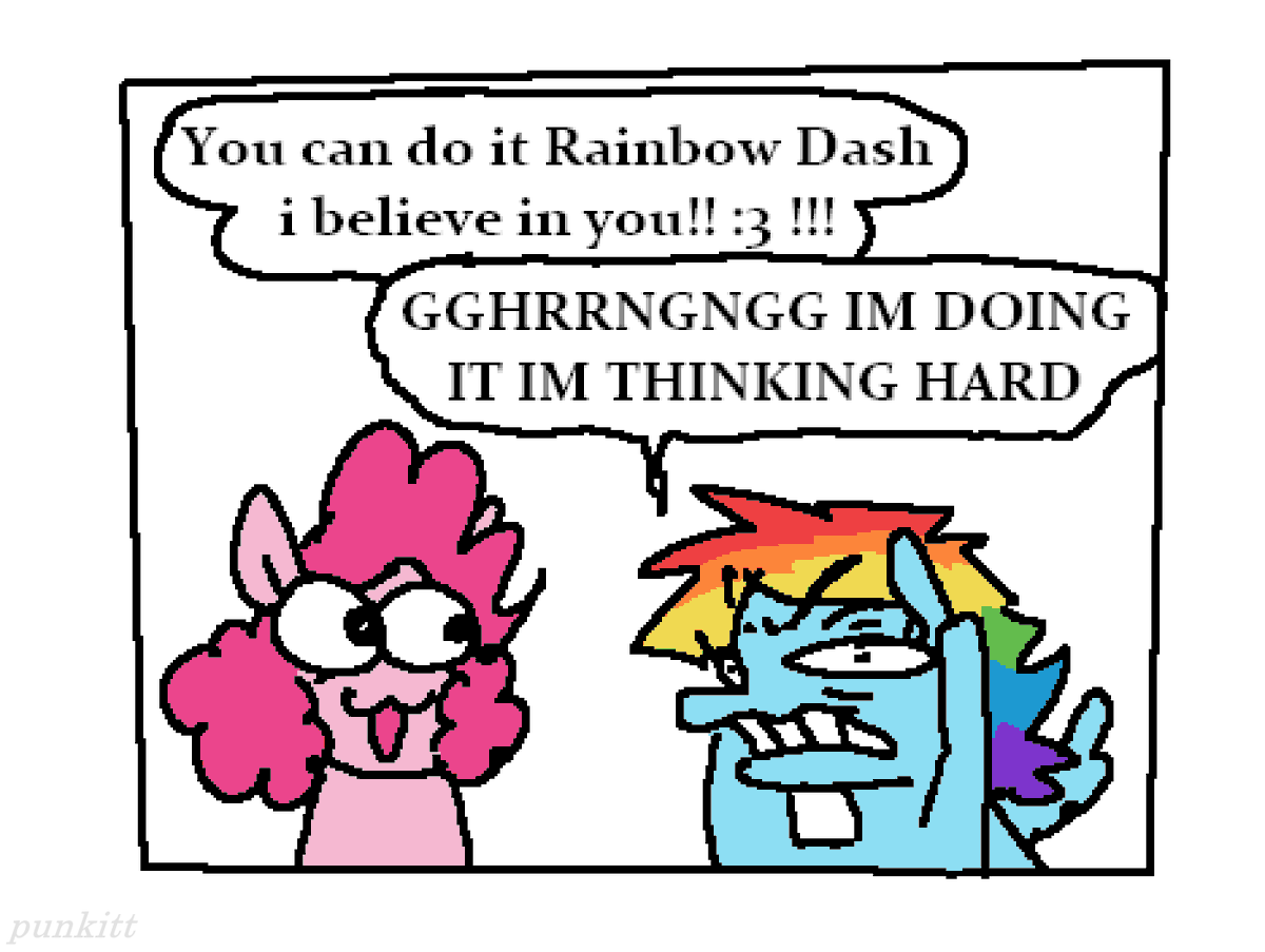 punkittdev's tweet photo. rainbow dash thinks hard #mlp https://t.co/Z8LtzCbuB0