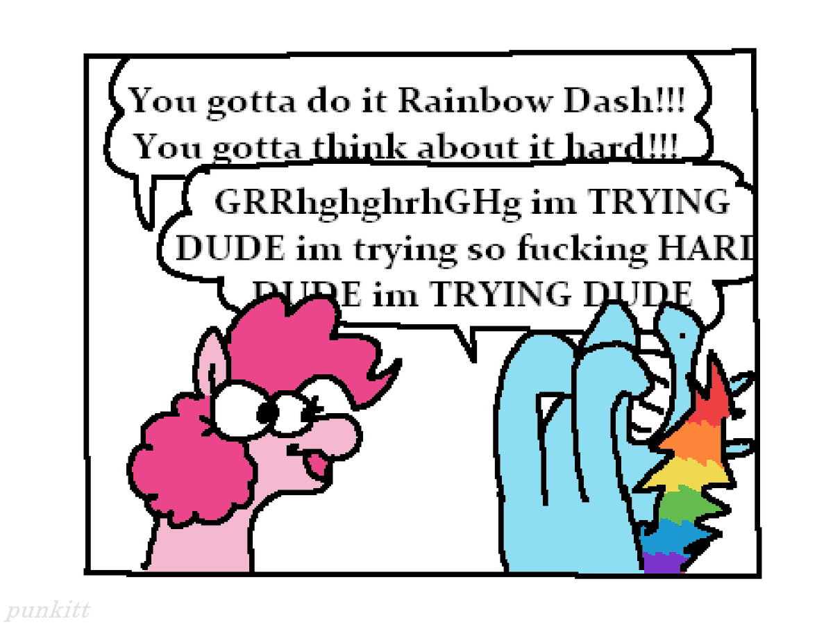 punkittdev's tweet photo. rainbow dash thinks hard #mlp https://t.co/Z8LtzCbuB0