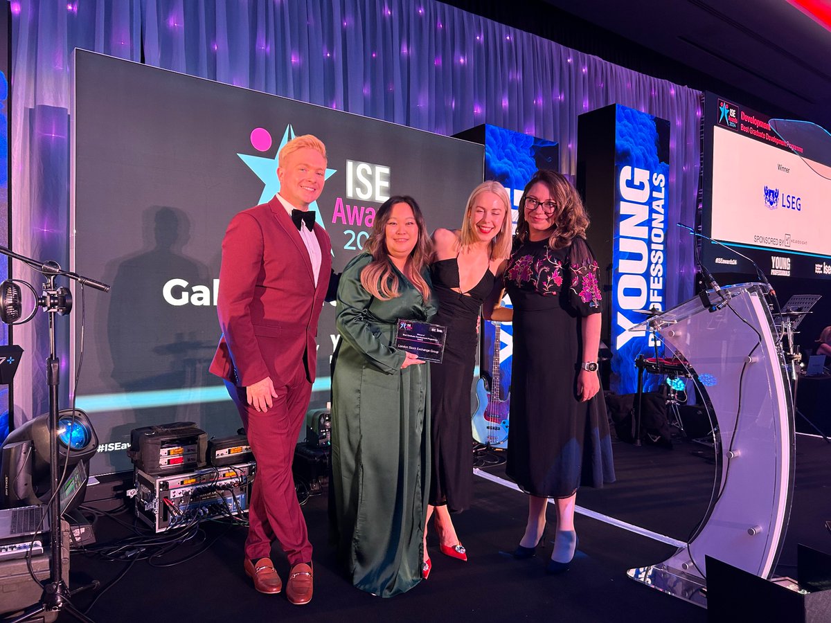 ISE (@ioseorg) on Twitter photo Congratulations to <a href="/LSEplc/">London Stock Exchange</a> for winning the Best Graduate Development Programme at the #ISEawards24
This award was sponsored by <a href="/Neurosight1/">Neurosight</a> #ISErec24 Congratulations to <a href="/LSEplc/">London Stock Exchange</a> for winning the Best Graduate Development Programme at the #ISEawards24
This award was sponsored by <a href="/Neurosight1/">Neurosight</a> #ISErec24