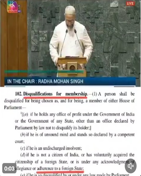 mediacrooks's tweet photo. The farcical oath by Owaisi had all the elements of a thookiya. Bheem, Meem, Allah, Palestine. But theres no reason for jerks of @BJP4India to agitate over this.. Owaisi only echoed the sentiments that @NarendraModi promotes regularly & cries for Palestine.. Asadu is #ModiPariwar https://t.co/1LY72aRYl4