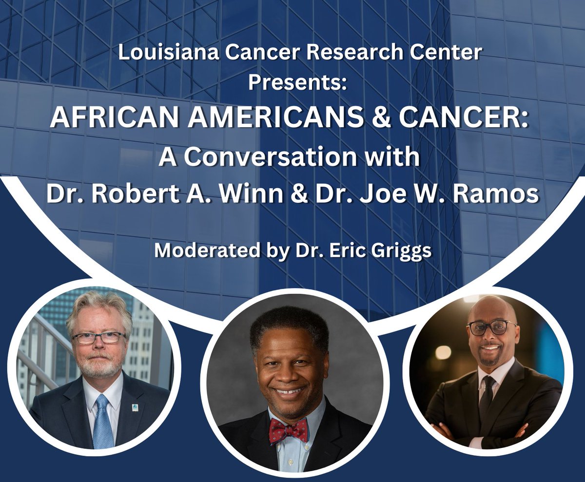 Louisiana Cancer Research Center (@cancerlouisiana) on Twitter photo July 5 at 5pm: An important panel discussion featuring cancer center directors from the LCRC and @vcu moderated by <a href="/docgriggs1/">Dr. Eric Griggs</a> . Seating is limited so RSVP to rsvp@lcrc.info by COB Thursday, June 26! July 5 at 5pm: An important panel discussion featuring cancer center directors from the LCRC and @vcu moderated by <a href="/docgriggs1/">Dr. Eric Griggs</a> . Seating is limited so RSVP to rsvp@lcrc.info by COB Thursday, June 26!