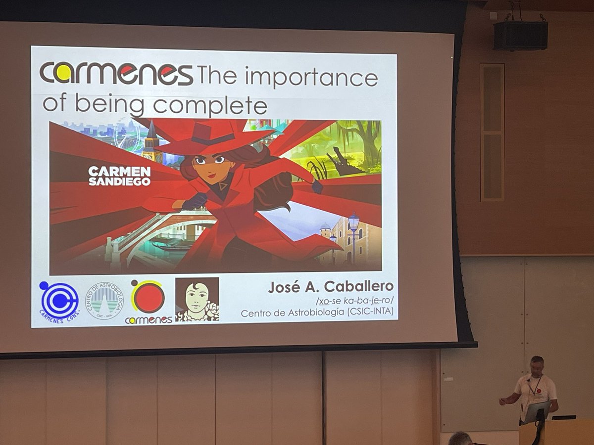 CARMENES_exopl's tweet photo. Presentation by José A. Caballero – CARMENES: “The Importance of Being Complete” in the CS22 #coolstars22 Splinter Session: “The Solar Neighbourhood – The Importance of Being Complete” 25 junio 2024 @coolstars22 @CARMENES_exopl 
👉 https://t.co/vbkv84Q57v https://t.co/aoMCGia3pe