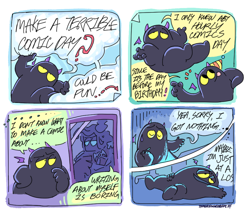 HAPPY TERRIBLE COMIC DAY
#makeaterriblecomicday