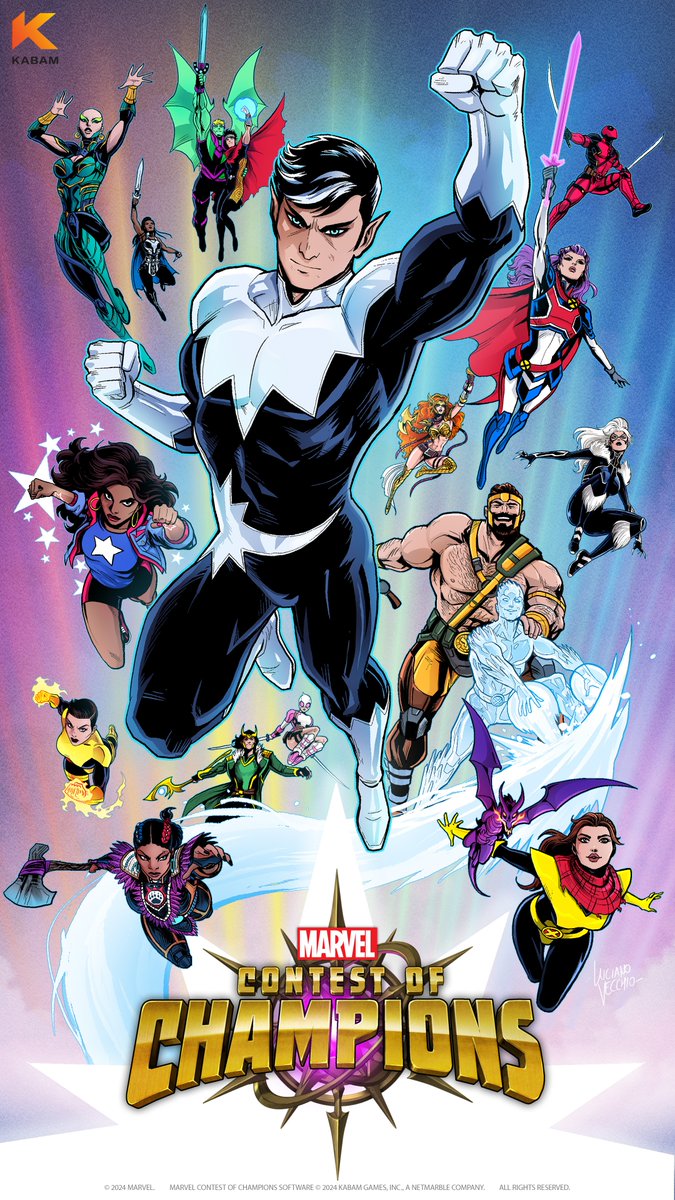 MarvelChampions's tweet photo. 🏳️‍🌈🏳️‍⚧️ Marvel Contest of Champions Shines with Pride! 🏳️‍⚧️🏳️‍🌈 

The diversity of our Developers, Summoners, and Champions forms the core of The Contest. We are honoured to partner with @LucianoVecchio to create this art piece that celebrates some of our 🏳️‍🌈 Champions! https://t.co/6OgBY3cqhz