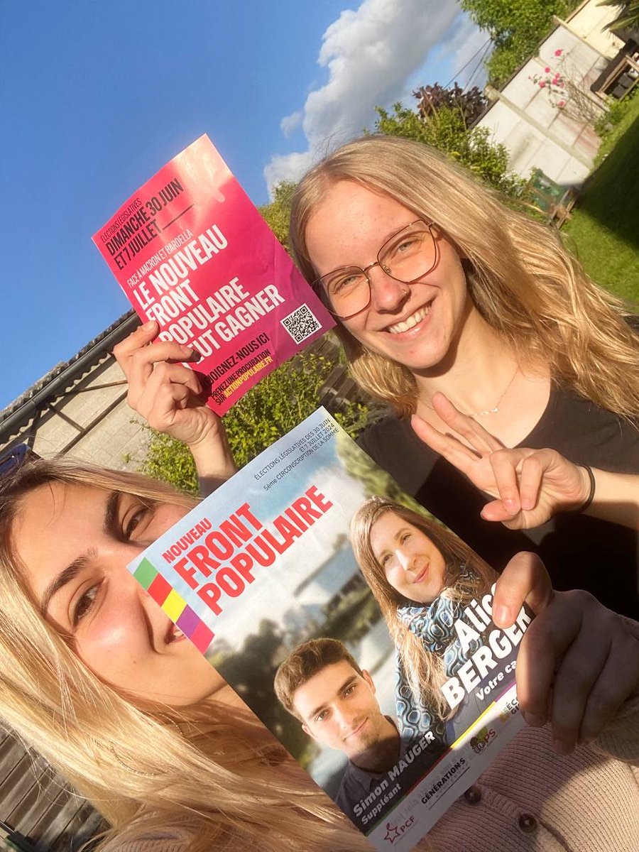 AliceBergerNFP's tweet photo. Nouveau début de semaine de campagne marqué par de nombreuses actions sur tous les fronts: tractages, boîtages, collages, et ce aux 4 coins de cette 5ème circo Samarienne. Les réceptions sur le terrain sont bonnes, et les nombreux déçus du Macronisme nous entendent. Parfait ! https://t.co/cS3cCR6ljB