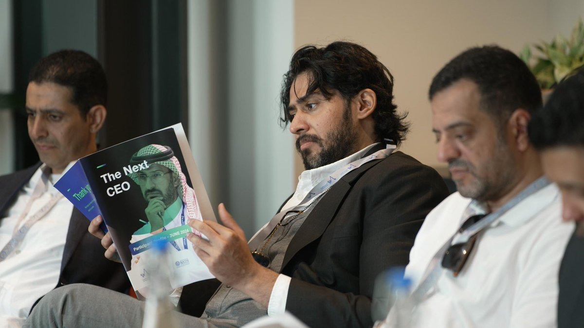 جانب من إطلاق برنامج #الرئيس_التنفيذي_القادم الذي يعقد في مدينة لندن بمشاركة 20 قيادياً. 
#الأكاديمية_المالية