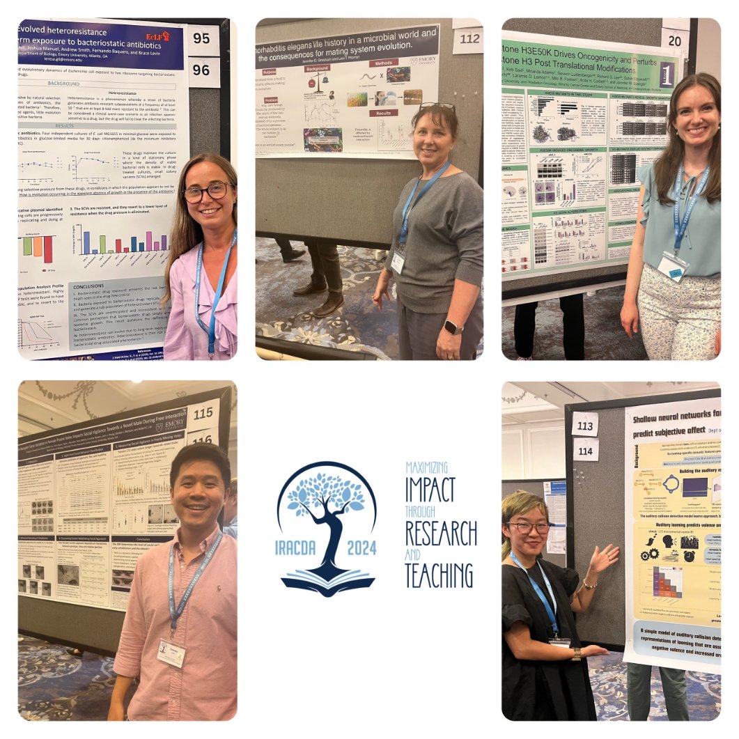 Emory FIRST IRACDA Program (@first_iracda) on Twitter photo Our amazing Emory FIRST IRACDA scholars <a href="/emorycollege/">Emory College</a> presented their research at the 2024 IRACDA Conference poster session <a href="/UNC/">UNC-Chapel Hill</a> SPIRE IRACDA, along with IRACDA scholars from across the country. IRACDA scholars are truly making remarkable strides in science! <a href="/NIH/">NIH</a> @NIGMS Our amazing Emory FIRST IRACDA scholars <a href="/emorycollege/">Emory College</a> presented their research at the 2024 IRACDA Conference poster session <a href="/UNC/">UNC-Chapel Hill</a> SPIRE IRACDA, along with IRACDA scholars from across the country. IRACDA scholars are truly making remarkable strides in science! <a href="/NIH/">NIH</a> @NIGMS