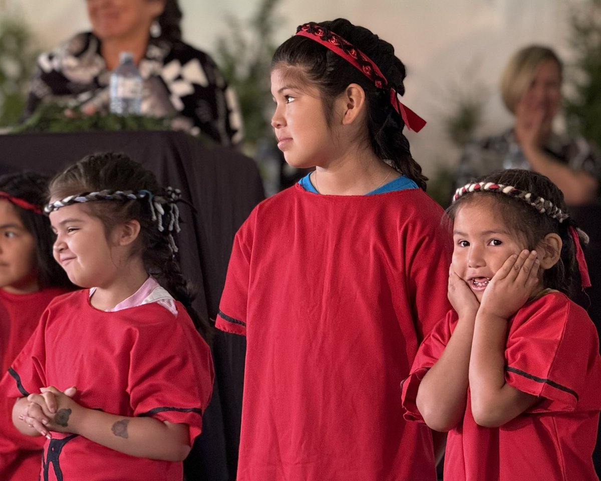 PattyHajdu's tweet photo. It’s a historic day for Cowichan Tribes.

This agreement means that kids can grow up surrounded by community, love,  and family.

With communities, we’re restoring what should have never been taken away in the first place — so every child has a fair chance to succeed. https://t.co/F8UwkPIXVA
