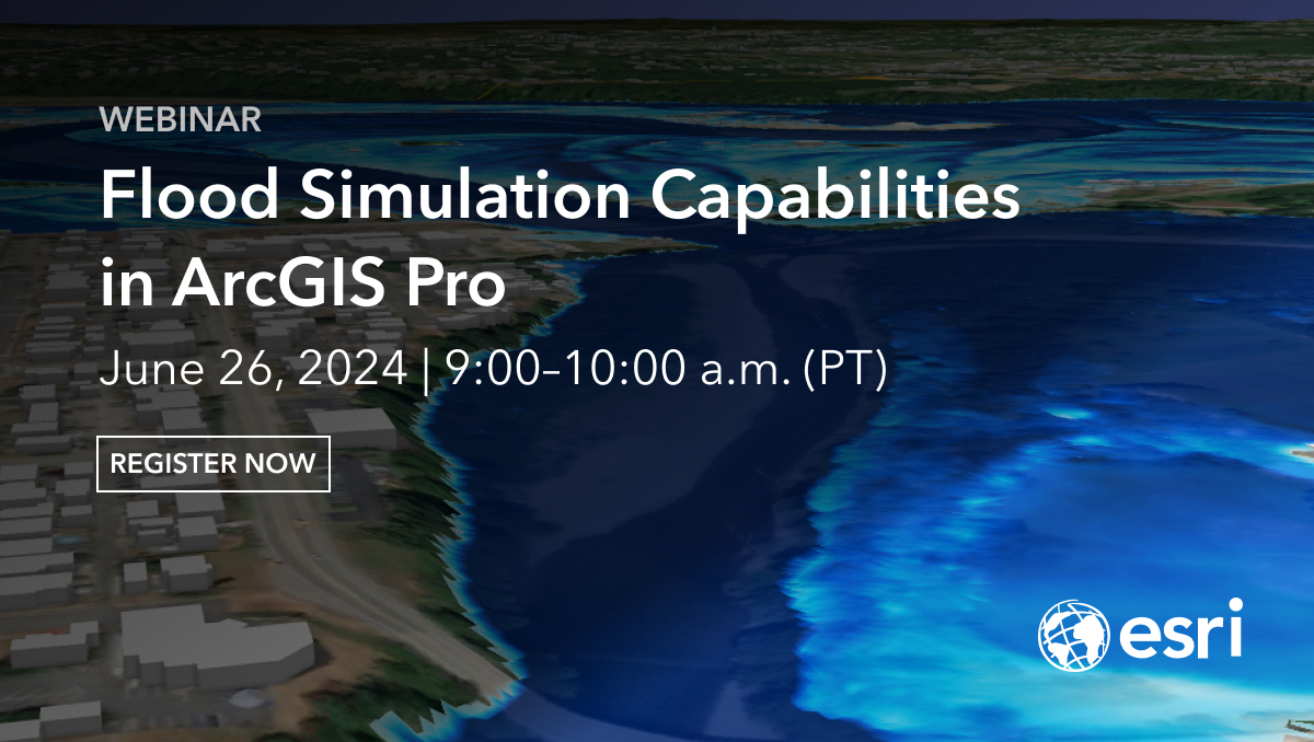ArcGIS Pro (@arcgispro) on Twitter photo There is still time to secure your spot! ✨ Happening tomorrow is our flood simulation webinar featuring #ArcGISPro. Learn how to model water flows directly within the interface and see real use cases. Sign-up now. esri.social/n4RP50SoPjZ <a href="/EsriWater/">Esri Water</a> There is still time to secure your spot! ✨ Happening tomorrow is our flood simulation webinar featuring #ArcGISPro. Learn how to model water flows directly within the interface and see real use cases. Sign-up now. esri.social/n4RP50SoPjZ <a href="/EsriWater/">Esri Water</a>