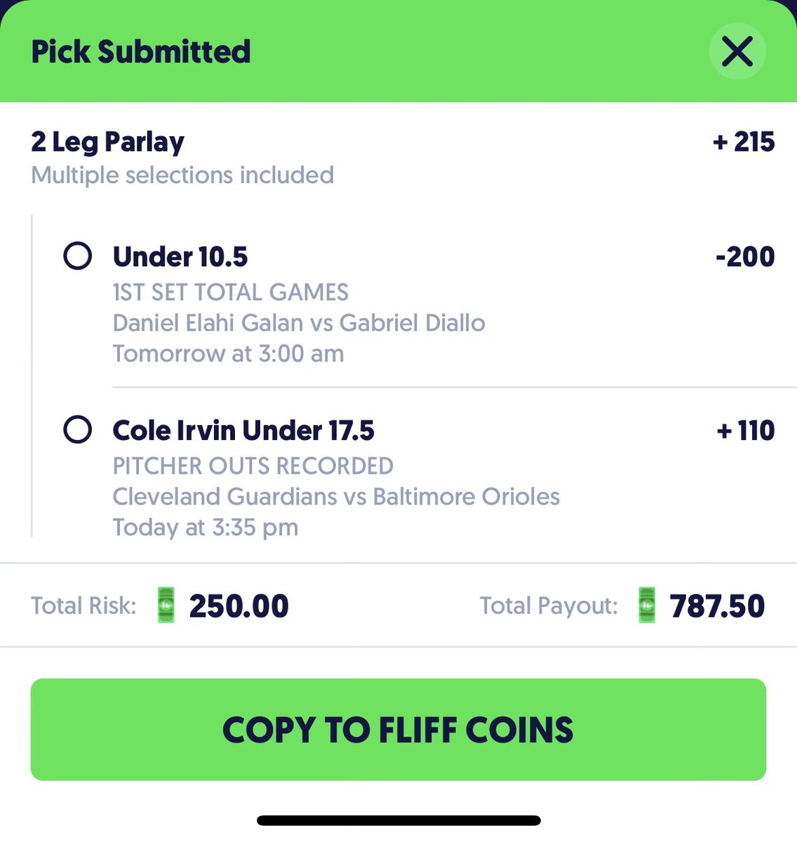 AlexMonahan100's tweet image. MLB/Tennis parlay, 2 pick 🎯

Stream in a sec? There&apos;s an ASS ton of promos...
twitch.tv/alexmonahan100