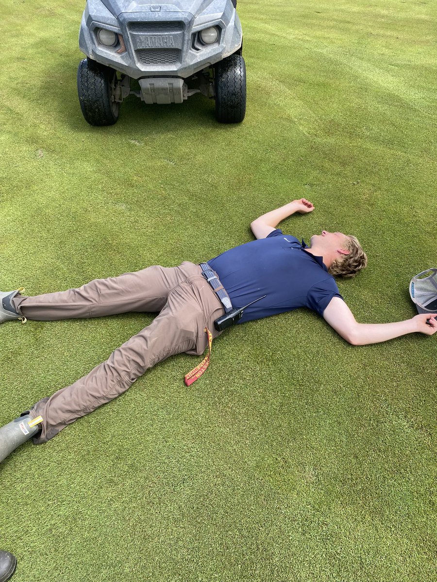 And he’s done!!!!@RushCreekTurf