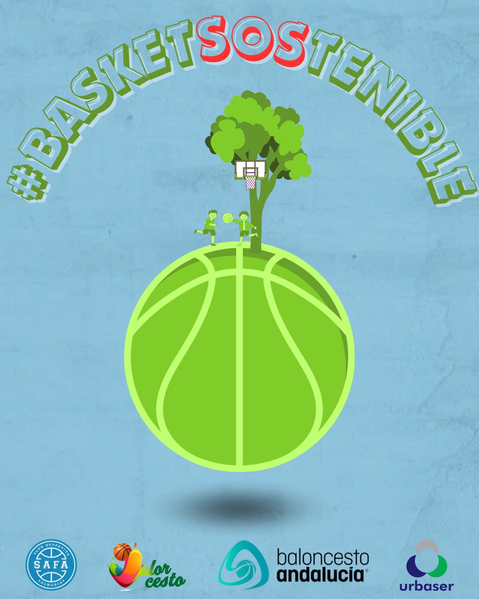 ♻️ Desde <a href="/cd_safa/">Club Deportivo SAFA</a> nos unimos a la iniciativa #BasketSOStenible.

🌳 Tomar conciencia sobre lo decisivo que es cuidar el medio ambiente es una responsabilidad de todos.

#BasketSOStenible
#BecasVerdes
#Urbaser
#Valorcesto
#BaloncestoAndalucia
<a href="/FAB_Andaluza/">Federación Andaluza de Baloncesto</a>