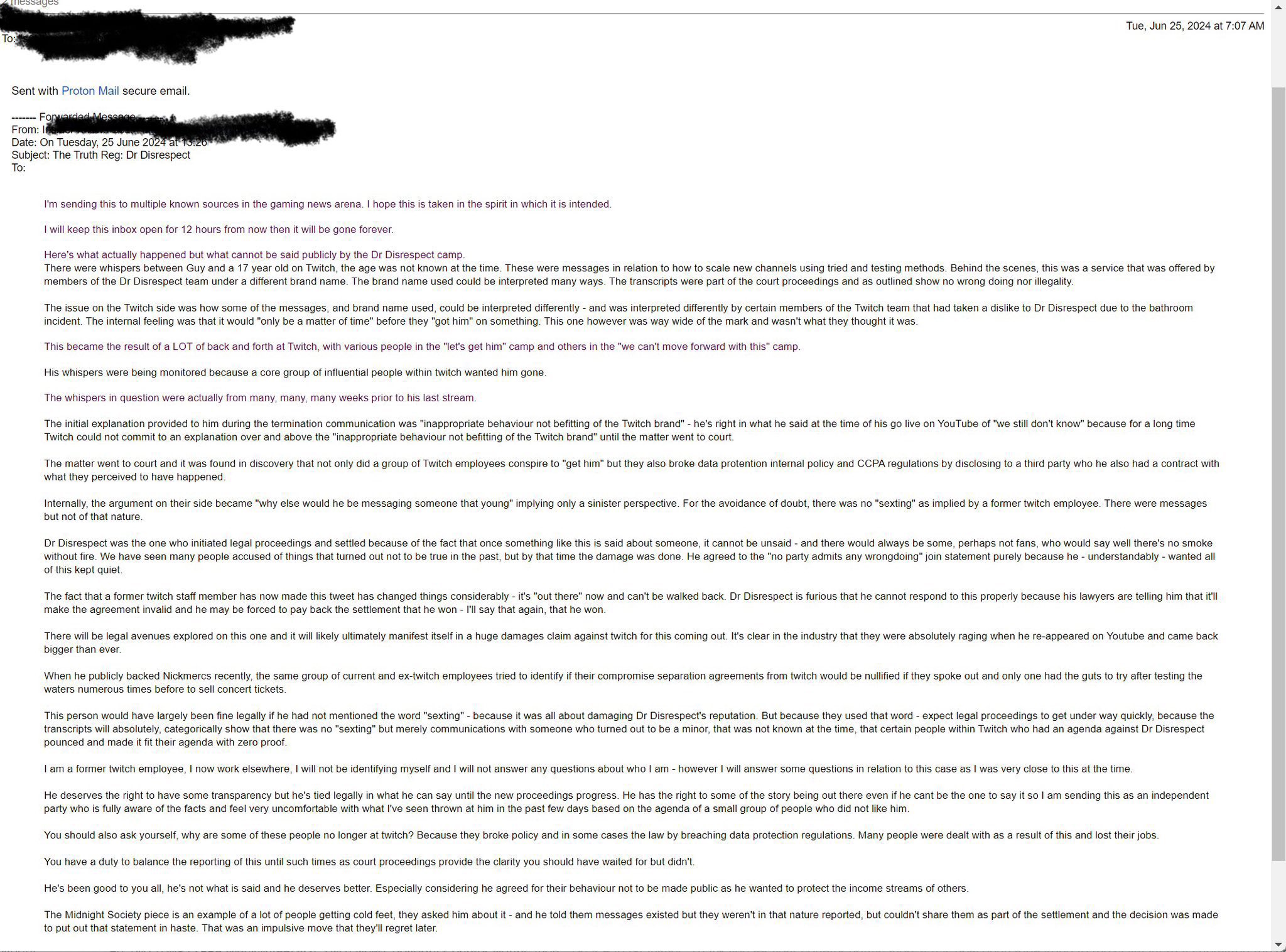 Delco Gaming on X: &ldquo;Leaked emails about Dr Disrespect (Guy Beahm 