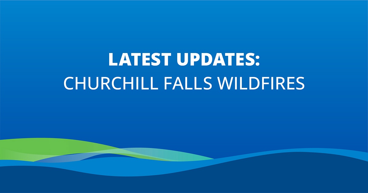 NLHydro's tweet photo. Due to the progression of the fire today, and under the direction of Forestry officials, teams on the ground in Churchill Falls are now safely evacuating the area in a phased and orderly fashion. 

More details on our website: https://t.co/zJDqlLw9bT https://t.co/UXhR1Heyzn