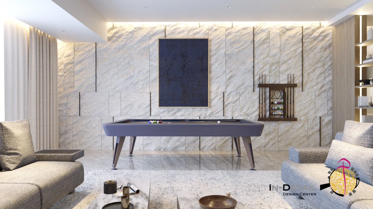 in_detaildc's tweet photo. تصميم غرفة معيشة بطراز حديث تتميز بمنطقة ترفيهية مع طاولة بلياردو.

Living room design with a modern style https://t.co/1JvzUylNYx