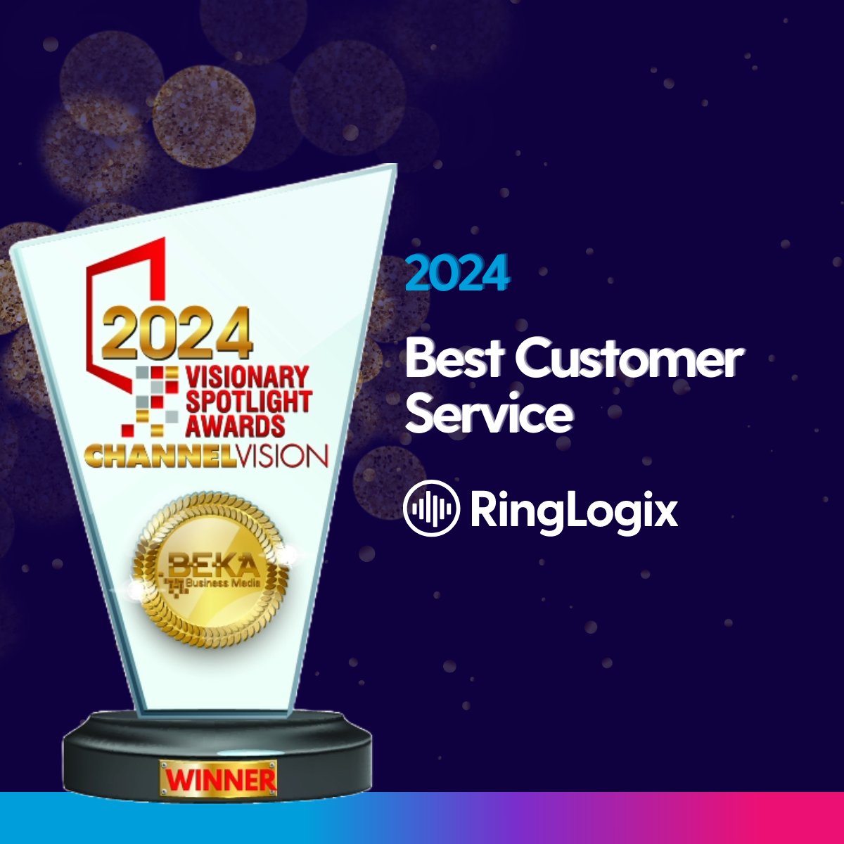 ringlogix's tweet image. #RingLogix is honored to be awarded the 2024 #ChannelVision Visionary Spotlight Awards for #ChannelProgram of the Year and Best Customer Service! 🏆

Read more on pages 50 and 55 hubs.la/Q02CXfLT0

#VisionarySpotlightAwards  #CustomerService #MSP #VoIP #UCaaS #telecom