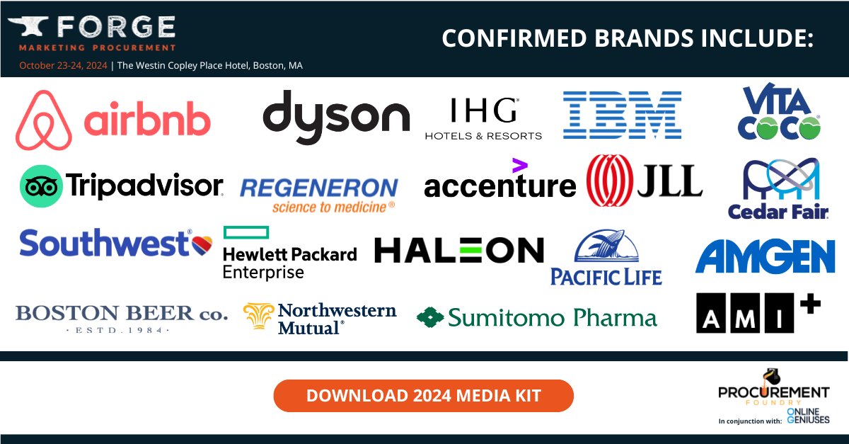 Join 150+ senior marketing decision-makers at #ForgeMarketing to discuss the latest, cutting-edge  solutions driving increased performance and ROI. Connect with a highly targeted audience who sign off on marketing supplier spend. Download media kit: hubs.li/Q02CqWFD0