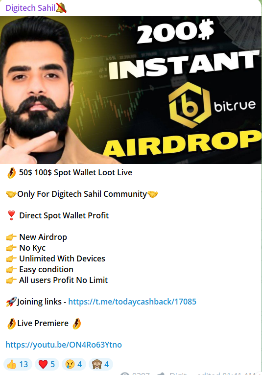Rdx_Crypto's tweet photo. π¨ **Bitrue Referral Scam Alert!** π¨
Scammers posing as @digitechsahil and @BitrueOfficial are offering fake referral rewards. Do NOT share personal info or send funds. Verify through official channels. Report suspicious activity immediately. #CryptoScam #StaySafe #BitrueScam https://t.co/eWgLR2huOk