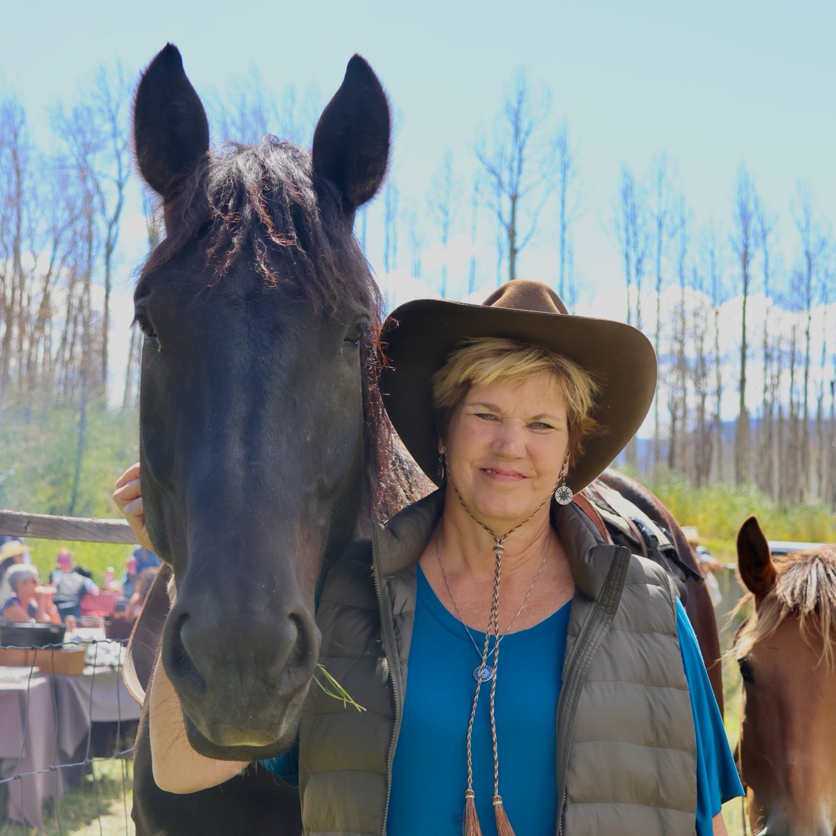 Experience C Lazy U like never before at Julie Goodnight's Ultimate Riding Vacation! This event includes horse riding clinics, arena lessons, and happy hour with your new human and equine friends. Reserve your spot so you can learn and ride with the best! shorturl.at/ziPh4