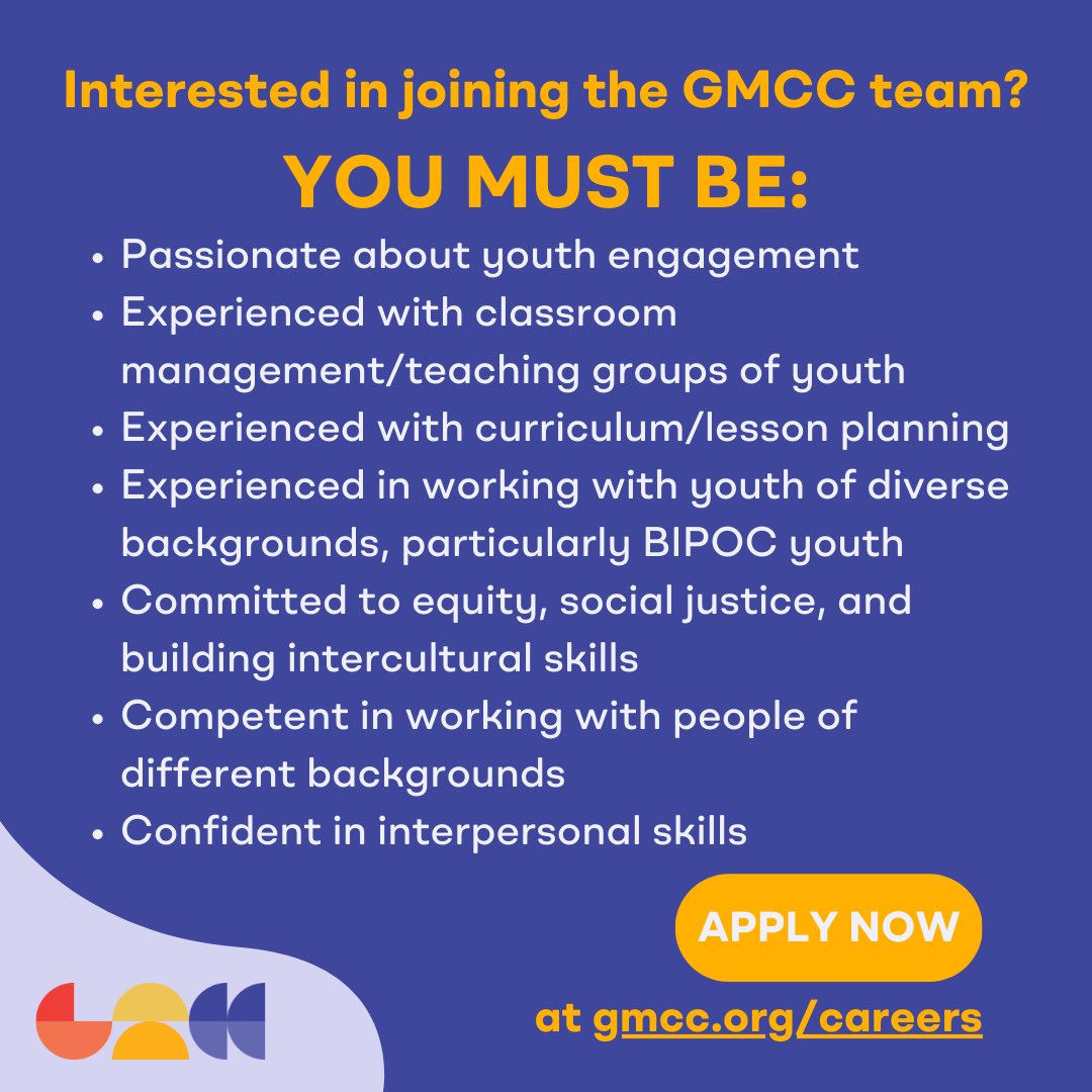 GMCC_mn's tweet image. We’re Hiring for a Lead Guide! This is a Temporary, $40/hour, 40 hours/week position for six weeks (July 22-August 30th; Monday-Friday, 8 AM to 4 PM).

To read a more detailed role overview, including qualifications and how to apply, visit gmcc.org/careers