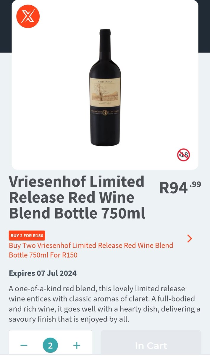 ConradBreitenb1's tweet photo. @Cards_79 2 brilliant reds and they are on special at Checkers. https://t.co/RApkyl0ef9