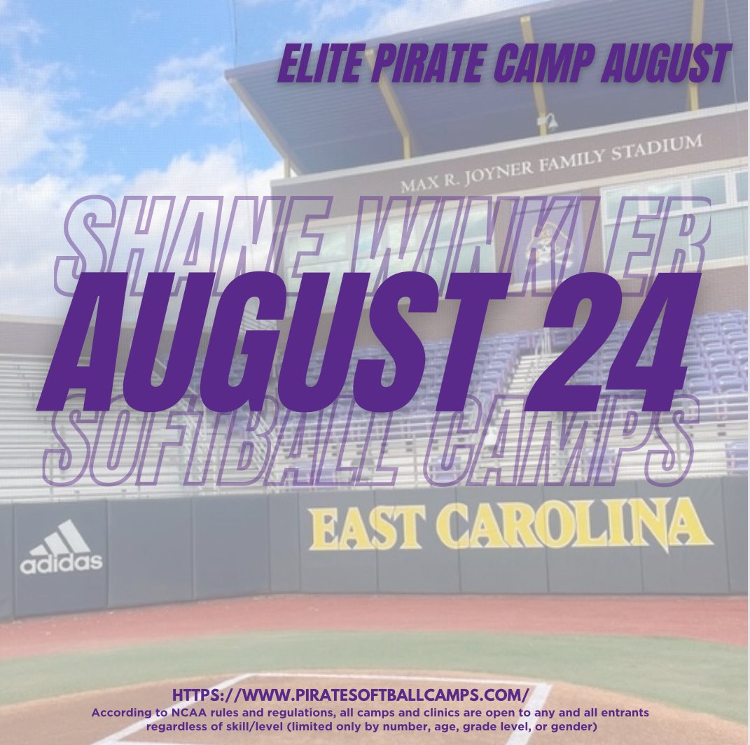 Elite Pirate Camp is live! We hope to see you all at The Max in August🏴‍☠️

#GoPirates l #WeBelieve