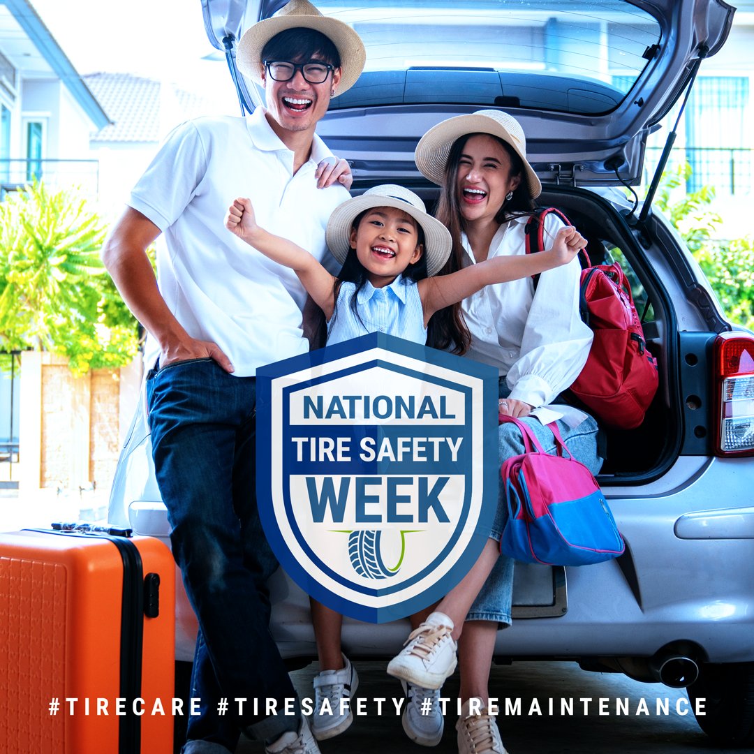 We're excited to team up with the U.S. Tire Manufacturer's Association (USMTA) this week to raise awareness to help keep you safe on the roads. Stay tuned for tips on proper tire inflation, alignment, tread depth,  and more!

#NationalTireSafetyWeek #TireMaintenance  #TireCare