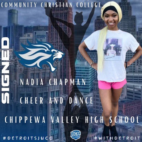 CCCLions's tweet photo. Welcome to the family, Nadia!

#DetroitsJUCO #WithDetroit https://t.co/RiwU3J8Xbw