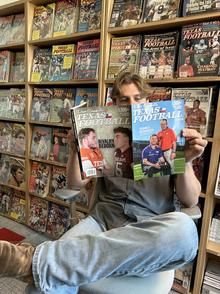 Carter Yates (@carter_yates16) on Twitter photo Honored to write about Gary and Jeff Joseph, the only active father-son duo to win a state championship, for the 2024 <a href="/dctf/">Dave Campbell's Texas Football — TexasFootball.com</a> magazine.
To Katy and PN-G, I hope the story is half as good as the men leading your programs.
Coming to a store near you 🔜 Honored to write about Gary and Jeff Joseph, the only active father-son duo to win a state championship, for the 2024 <a href="/dctf/">Dave Campbell's Texas Football — TexasFootball.com</a> magazine.
To Katy and PN-G, I hope the story is half as good as the men leading your programs.
Coming to a store near you 🔜