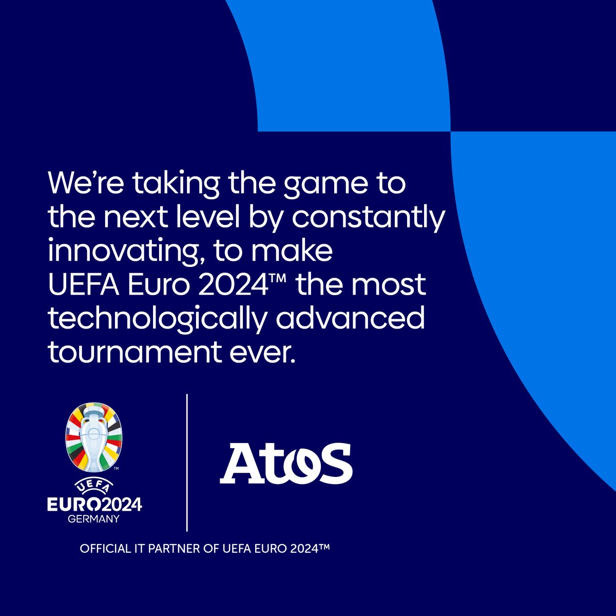 [#EURO2024] Desde innovaciones increíbles hasta momentos que te dejaran al borde del asiento, como partner oficial de TI de la UEFA EURO 2024™ estamos llevando el juego a otro nivel

Conocé más sobre la alianza entre Atos y <a href="/UEFA/">UEFA</a> en spr.ly/6011glajc

#AdvancingWhatMatters
