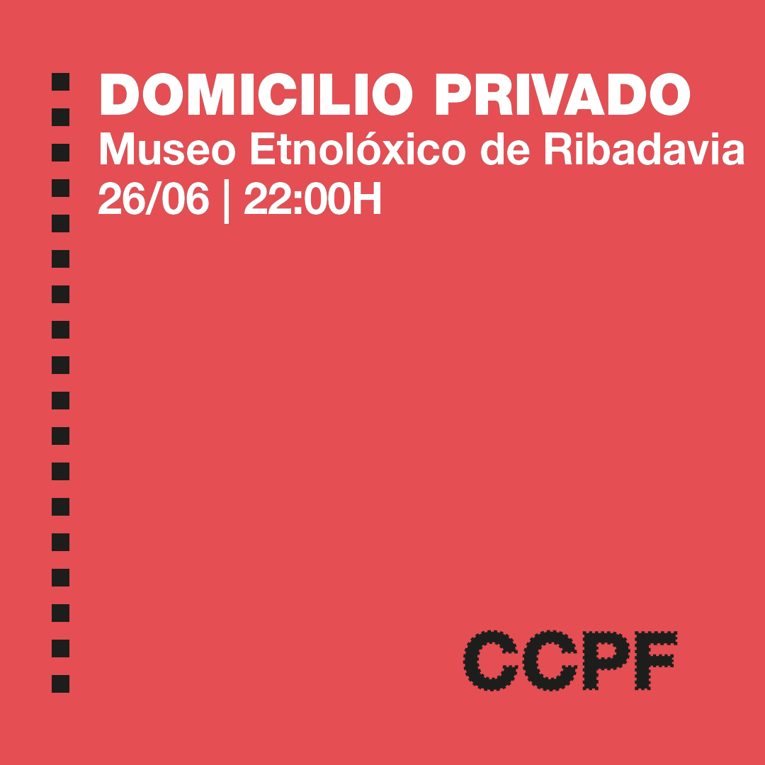 E hoxe rematan as #XIIIMarxesFílmicas coa proxección de 🎥"Domicilio privado" de Saverio Costanzo!

📍No <a href="/museoetnoloxico/">museo etnolóxico</a> de #Ribadavia
🎟️Entrada de balde!