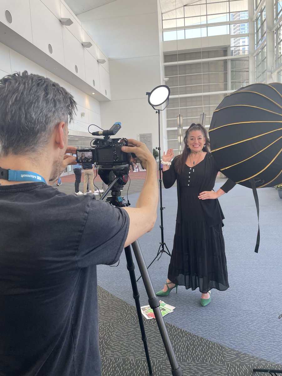 EdTech K–12 Magazine (@edtech_k12) on Twitter photo Editors <a href="/rebeccatorchia/">Rebecca Torchia Hopkins</a> and <a href="/Taashi_Writes/">Taashi Rowe</a> caught up with <a href="/GreenScreenGal/">Erika Sandstrom #FETC #ISTE #SXSW</a> at #ISTELive to learn about making videos using #AI and creative approaches! Editors <a href="/rebeccatorchia/">Rebecca Torchia Hopkins</a> and <a href="/Taashi_Writes/">Taashi Rowe</a> caught up with <a href="/GreenScreenGal/">Erika Sandstrom #FETC #ISTE #SXSW</a> at #ISTELive to learn about making videos using #AI and creative approaches!