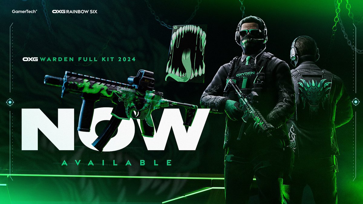 ⚠️GIVEAWAY⚠️

Giving away 5 OXG Warden skins 

- follow <a href="/FoxA_R6/">FoxA</a> 
- follow <a href="/OXG_Rainbow6/">OXG R6</a> 
- Like &amp; Retweet 

Winners picked on the 27/06