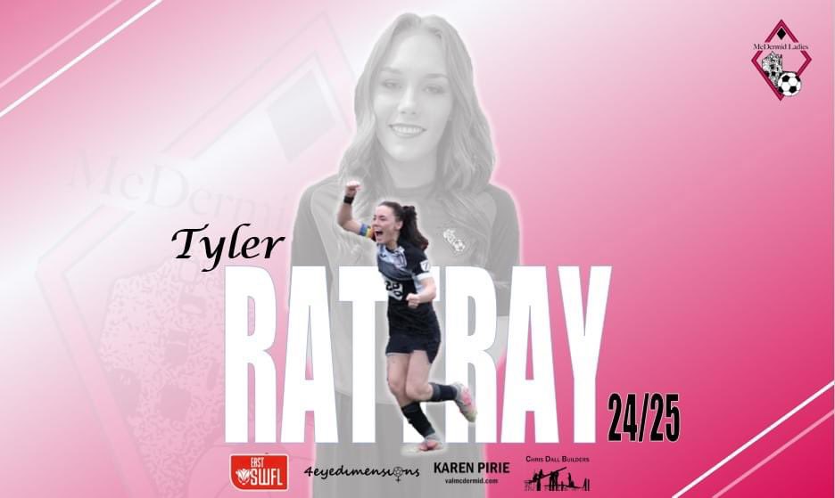 YOUR SIX IS ON FIRE

Our number 6 Tyler Rattray returns for another season at McDermid Ladies as she signs on for season 2024/25. Welcome back Tyler ⚽️🩷