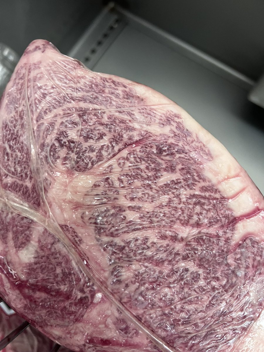 Went from eating rice and water to #wagyu 

Chateau Uenae made by a billionaire in Japan who makes for fun. This is the private reserve line which is less fatty than the snow beef made by same farmer. 

Only at pursuitfarms.com