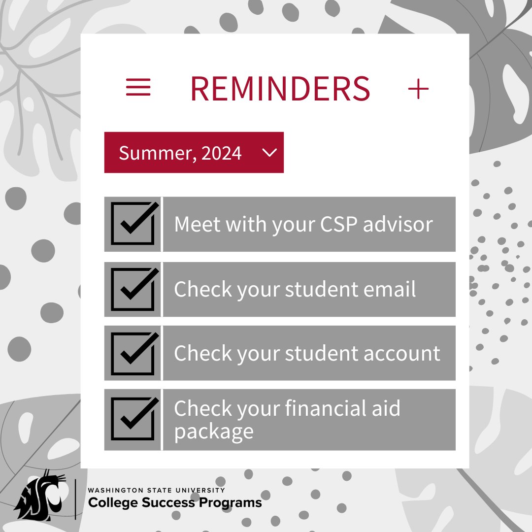 WSU College Success Programs tweet media