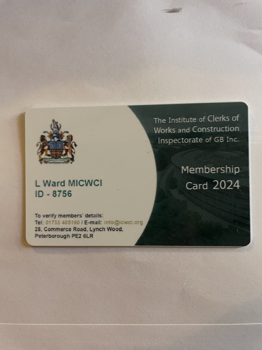 Raising the bar for yet another year. Peer reviewed process. The only system raising standards for me. The entire construction industry would benefit hugely if the Clerk of Works came back to sites throughout. ⚡️ <a href="/ICWCIGB/">ICWCI</a>