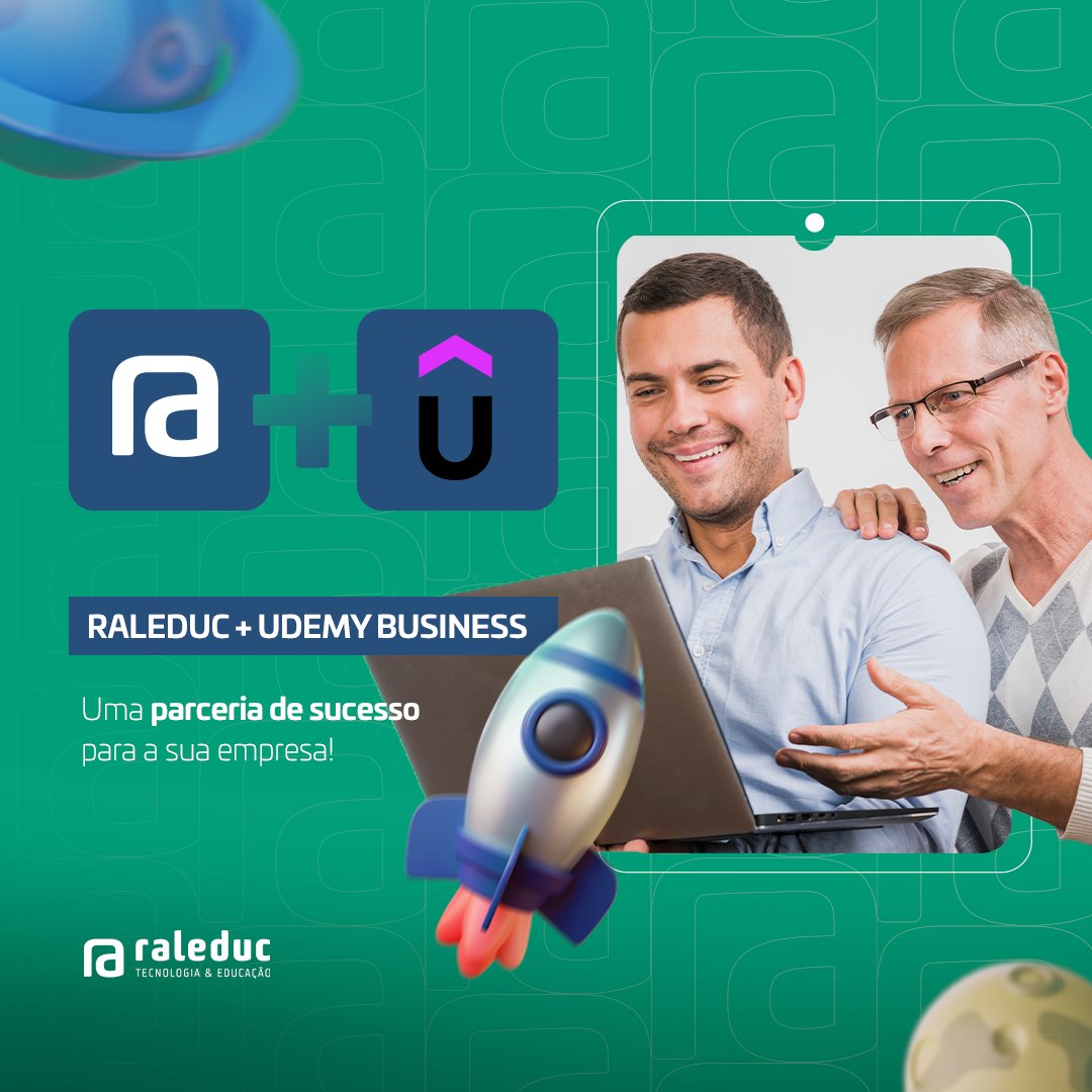 raleduc's tweet image. A Raleduc é parceira da Udemy Business, oferecendo cursos de alta qualidade e suporte especializado para capacitar sua equipe. Acesse uma variedade de trilhas de aprendizado personalizadas e alcance resultados extraordinários! 🚀💻 #UdemyParaEmpresas #RaleducTransformando